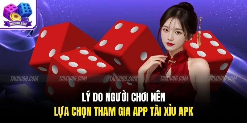 Lý do người chơi nên lựa chọn tham gia app tài xỉu APK 